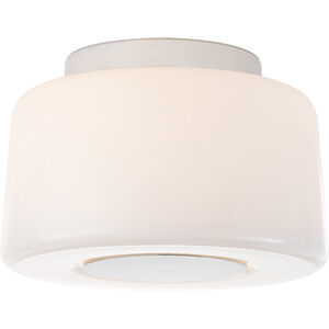 Barbara Barry Acme Flush Mount Ceiling Light in Polished Nickel, Small