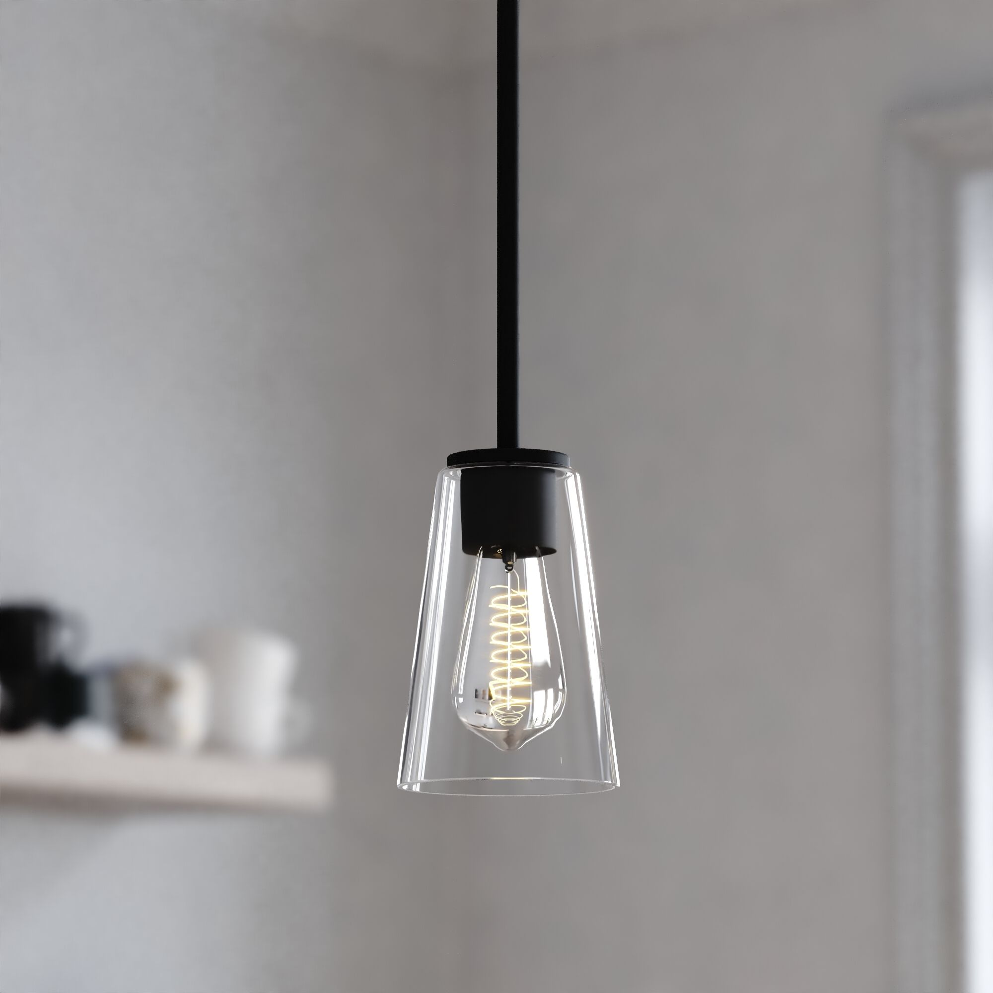 Beverly LED 4.5 inch Matte Black Mini Pendant Ceiling Light