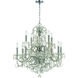 Imperial 12 Light 29.5 inch Polished Chrome Chandelier Ceiling Light in Clear Swarovski Strass