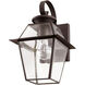 Westover 1 Light 13 inch Bronze Outdoor Wall Lantern