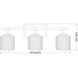 Landon 3 Light 24 inch Matte Black Vanity Wall Light