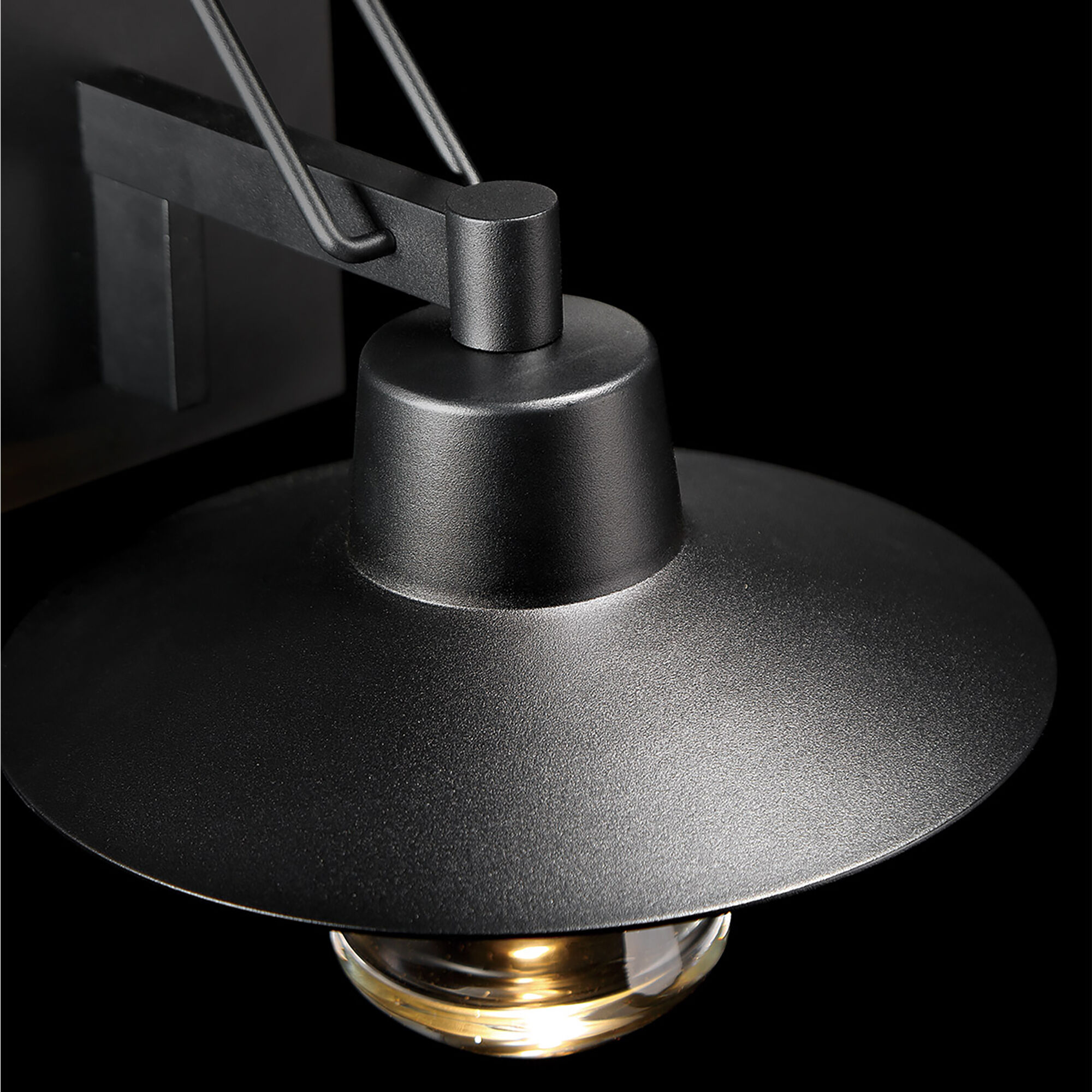 Suspense LED 17 inch Black Outdoor Wall Light in 17in.