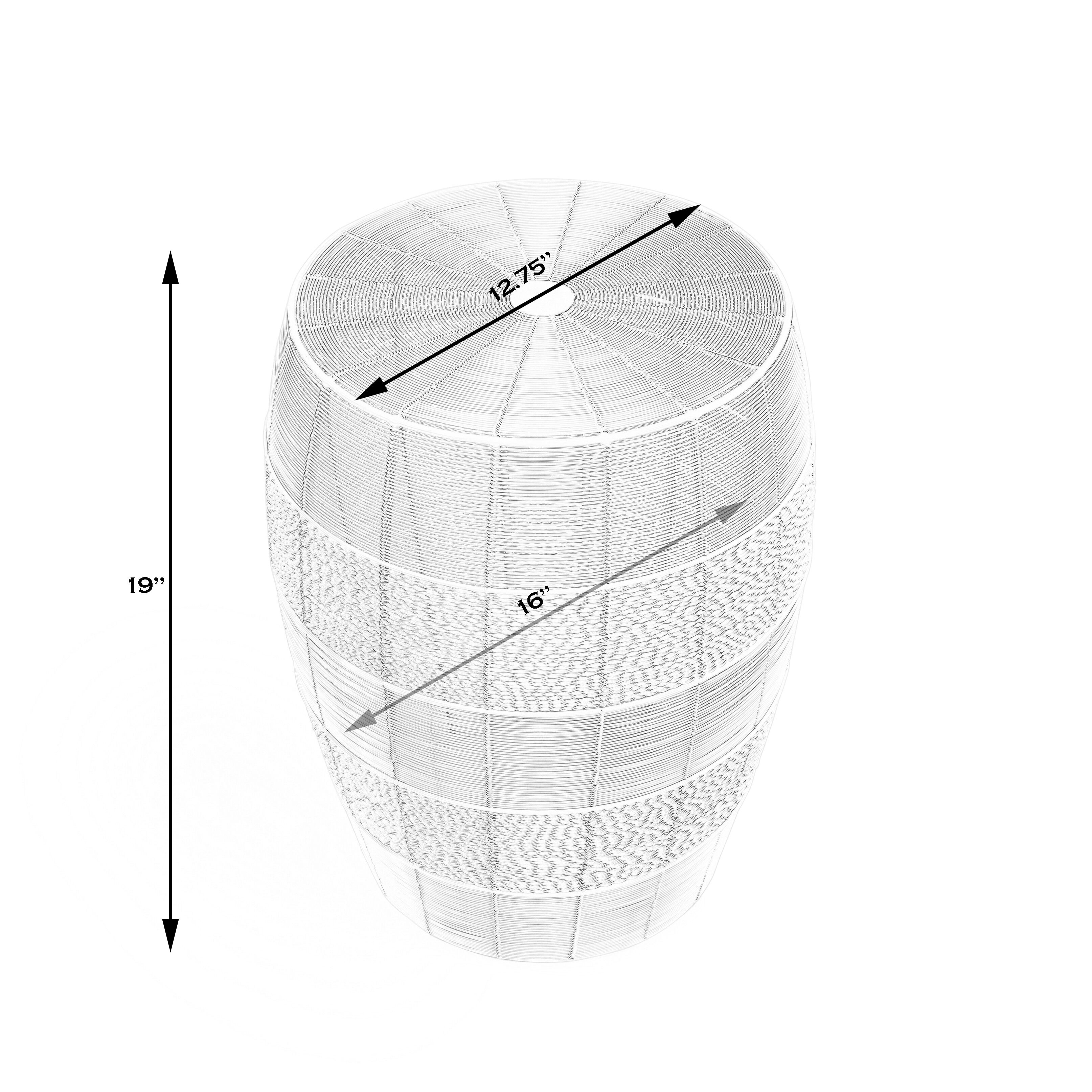 Bellarose Gold Metal End or Side Table