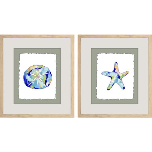 Waterside Collection Natural Wood Framed Art