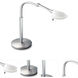 Suite 19.5 inch 50 watt Satin Nickel Table Lamp Portable Light