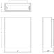 Flat Box LED 7 inch Textured White Indoor-Outdoor Sconce