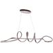 Pulse LED 11.75 inch Champagne Brass Pendant Ceiling Light