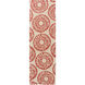 Rain 144 X 108 inch Dark Coral, Taupe Rug