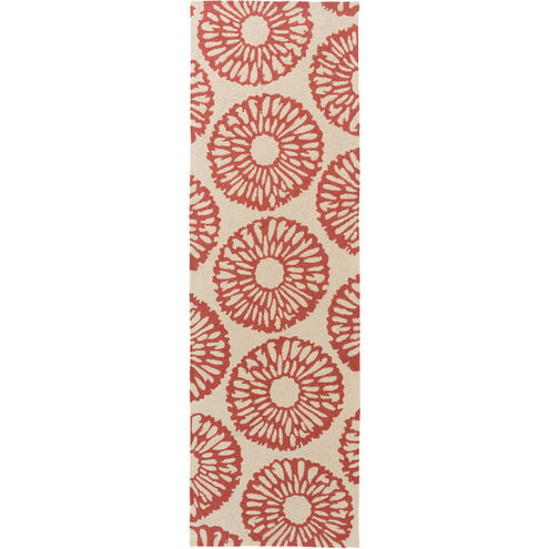Rain 144 X 108 inch Dark Coral, Taupe Rug