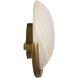 Alicia 1 Light 12 inch White and Antique Brass Wall Sconce Wall Light