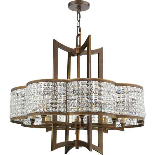 Grammercy 8 Light 30 inch Hand Painted Palacial Bronze Chandelier Ceiling Light