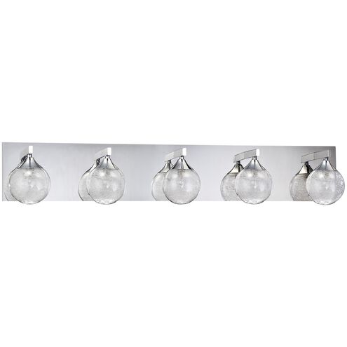 Fybra 10 Light 36 inch Chrome Vanity Light Wall Light in 5