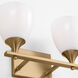 Drew & Jonathan Toffino 2 Light 16 inch Satin Brass Wall Bath Fixture Wall Light