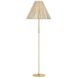Sonoma 64 inch 15 watt Vintage Gold Leaf Floor Lamp Portable Light