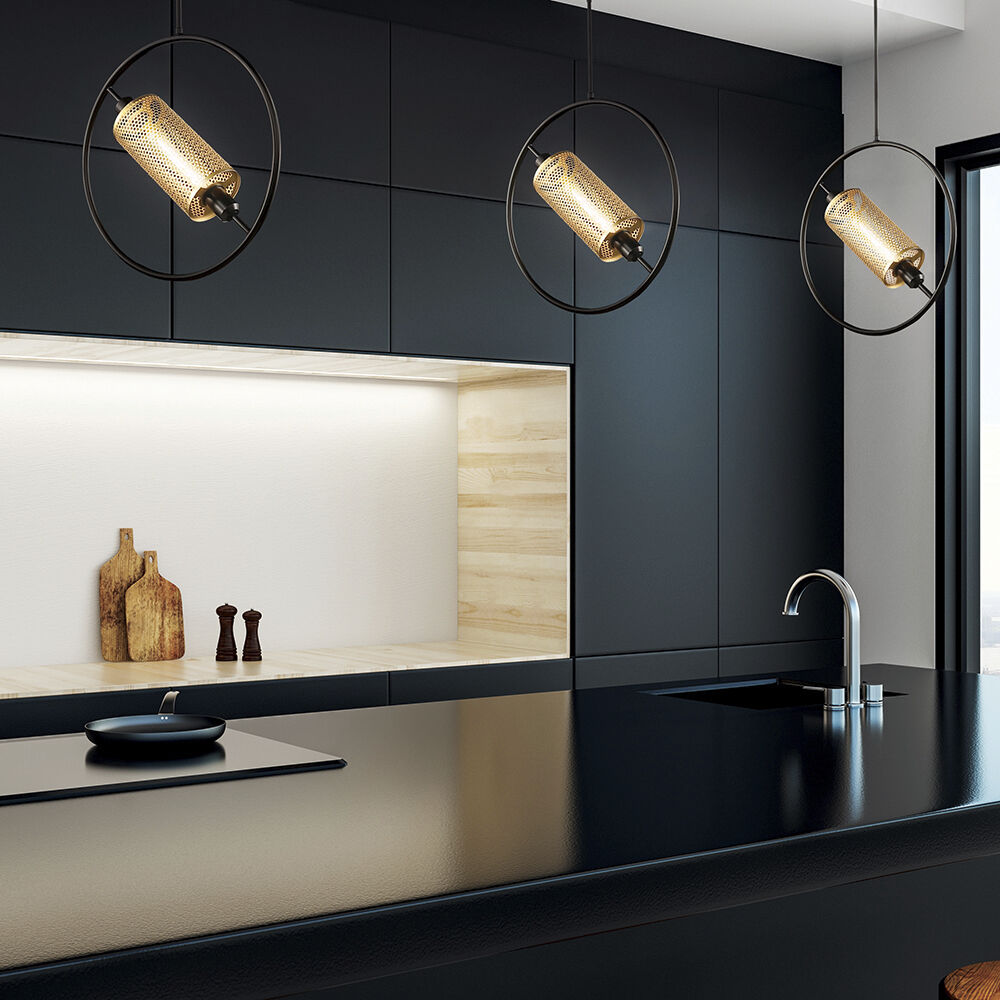 Seamore 1 Light 5 inch Black Pendant Ceiling Light, Large