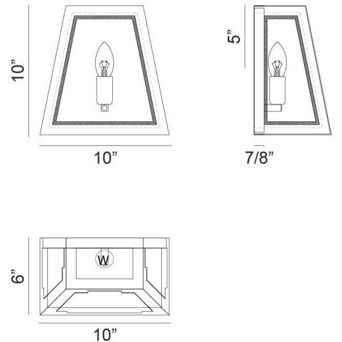 Rosalie Wall Sconce Wall Light in White and Aged Gold Brass