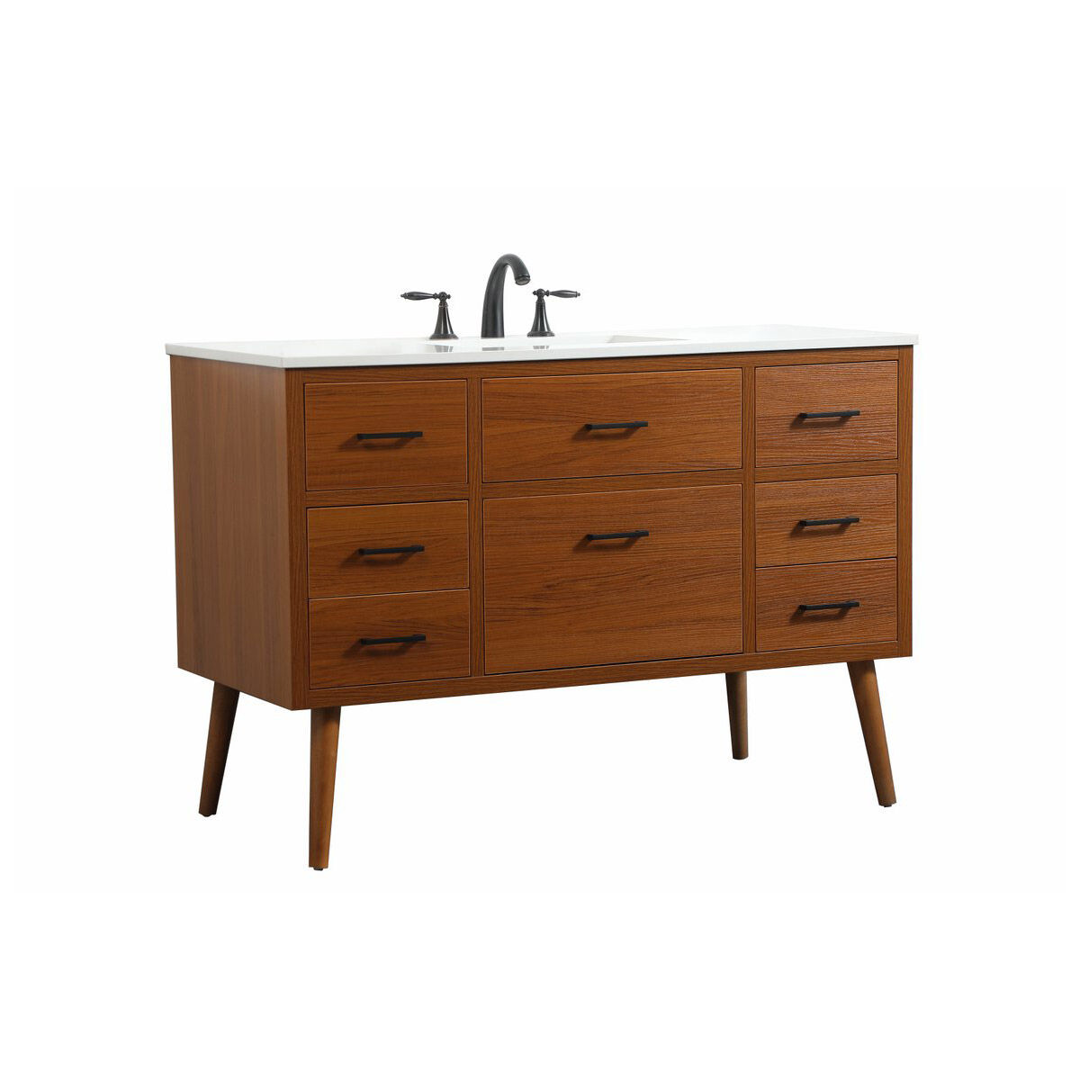 Boise 48 X 22 X 34 inch Teak Vanity Sink Set