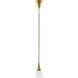Rai 1 Light 6.5 inch Antique Brass Pendant Ceiling Light