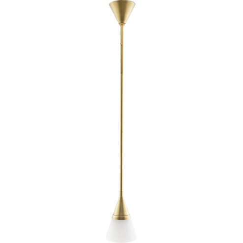 Rai 1 Light 6.5 inch Antique Brass Pendant Ceiling Light
