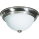 Brentwood 3 Light 15 inch Brushed Nickel Flush Mount Ceiling Light