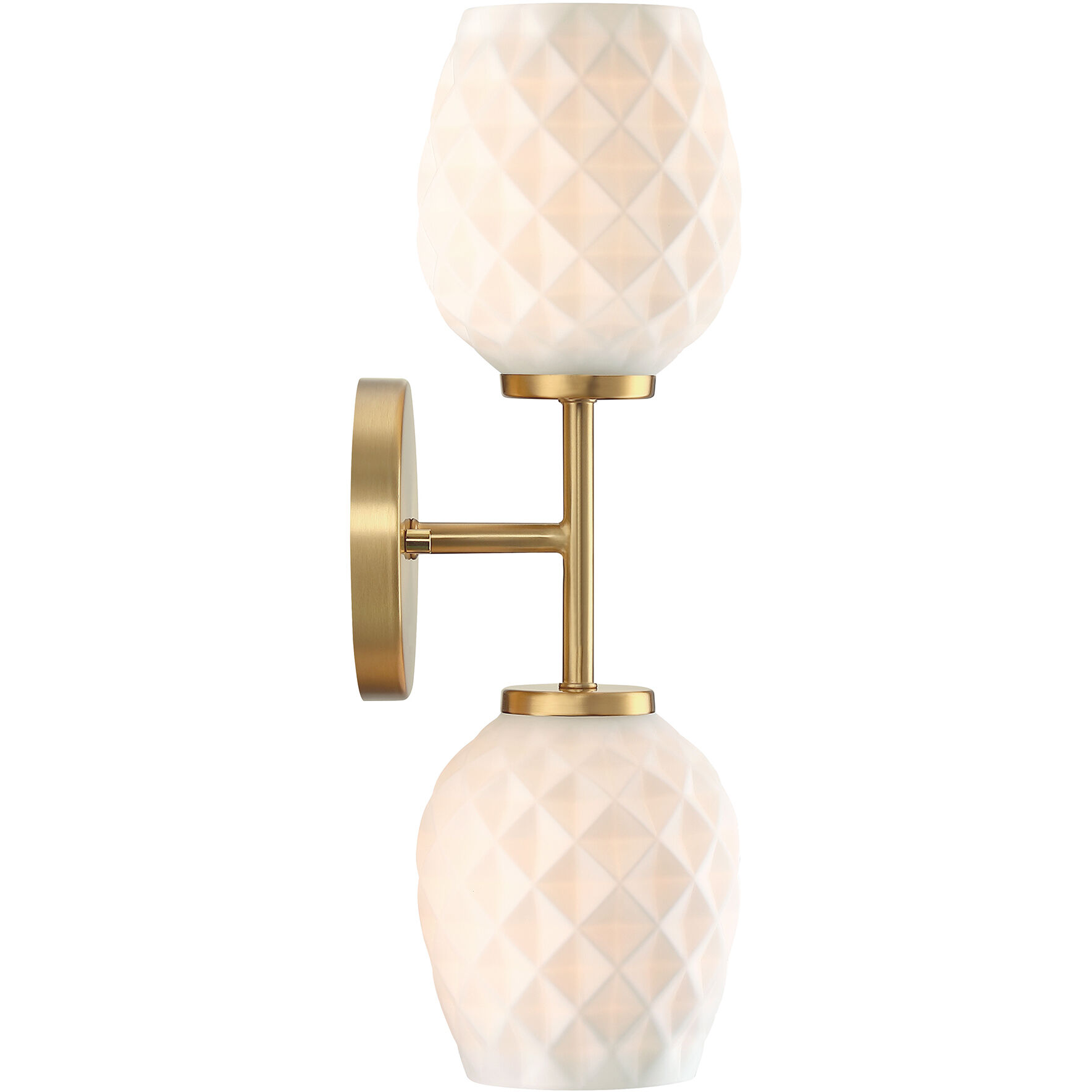 Dita 2 Light 5.25 inch Brushed Gold Wall Sconce Wall Light
