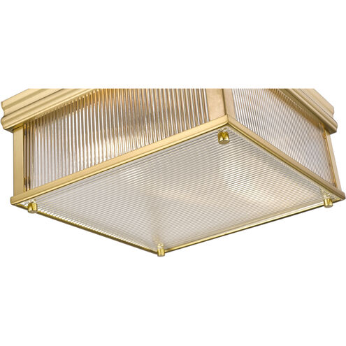 Carnaby 2 Light 13 inch Modern Gold Flush Mount Ceiling Light