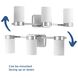 Elevate 3 Light 25 inch Polished Chrome Bath Vanity Wall Light, Design Series