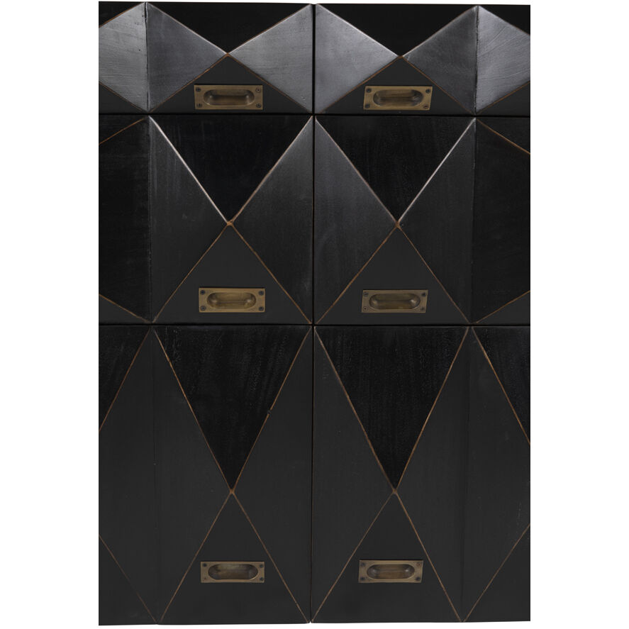 Allegra Hand Rubbed Black Dresser