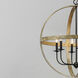 Compass 6 Light 30 inch Barn Wood and Black Single Pendant Ceiling Light