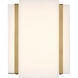 Tanzac LED 8 inch Soft Brass Wall Sconce Wall Light