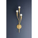 Labra 3 Light 5.75 inch Vintage Gold Leaf Wall Sconce Wall Light