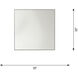 Cadre 30 X 30 inch Midnight Black Backlit Wall Mirror