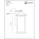 Portland 1 Light 22 inch Black Outdoor Wall Light in Clear Beveled Glass