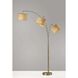 Bowery 82 inch 100.00 watt Antique Brass Arc Lamp Portable Light, 3-Arm 