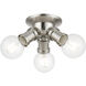 Lansdale 3 Light 7 inch Brushed Nickel Flush Mount Ceiling Light