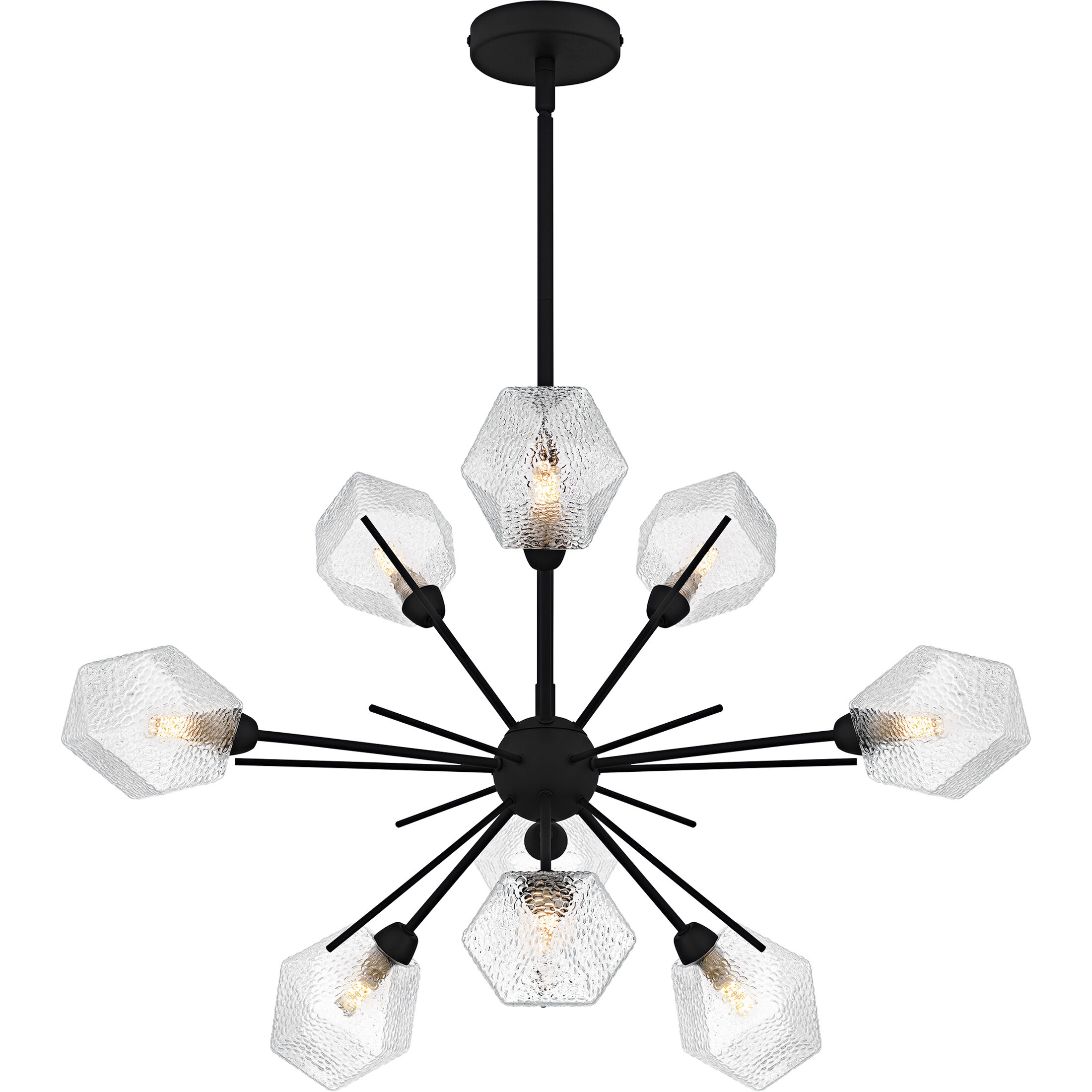 Salvador 9 Light 30 inch Earth Black Chandelier Ceiling Light