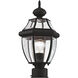 Monterey 1 Light 17 inch Black Outdoor Post Top Lantern