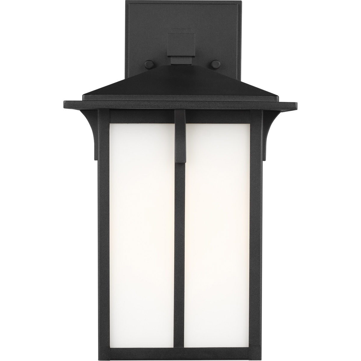 Tomek 1 Light 14 inch Black Outdoor Wall Lantern, Medium