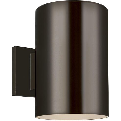 Outdoor Cylinders 1 Light 9 inch Bronze Outdoor Wall Lantern