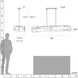 Etch 4 Light 54 inch White Pendant Ceiling Light in Flax