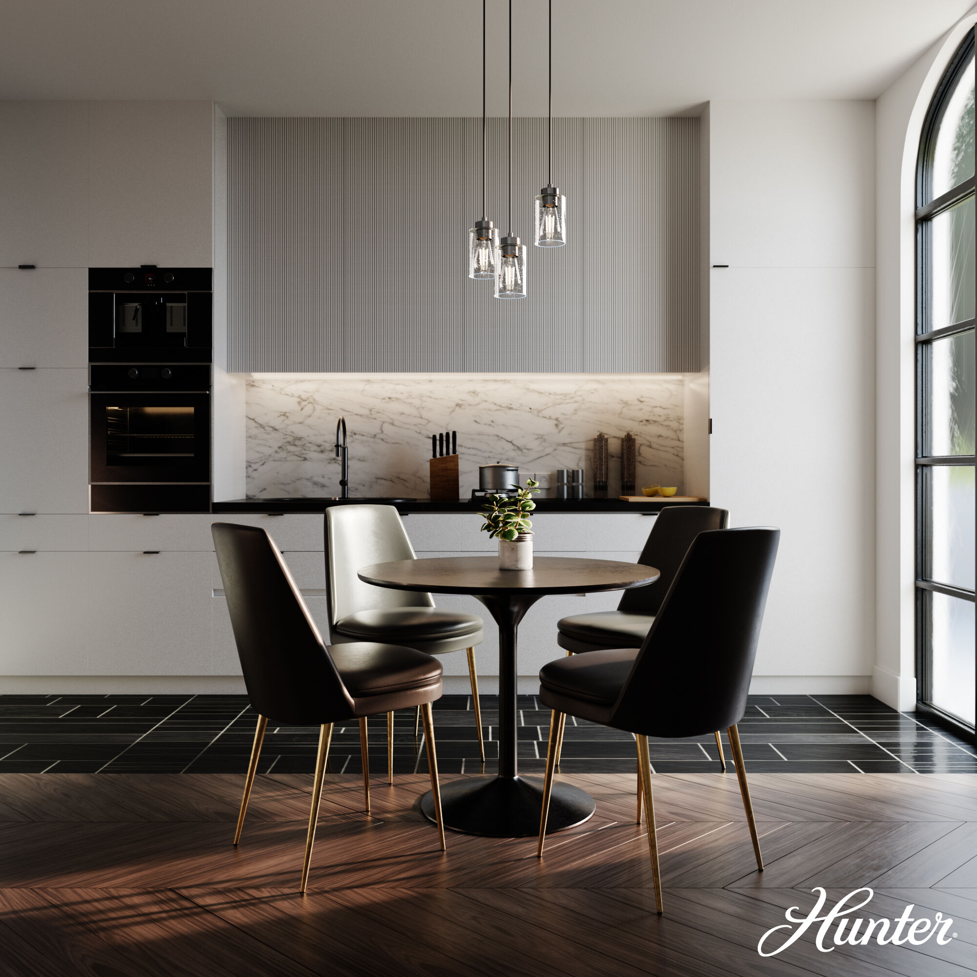 Hartland 3 Light 13.75 inch Noble Bronze Round Cluster Pendant Ceiling Light, Medium