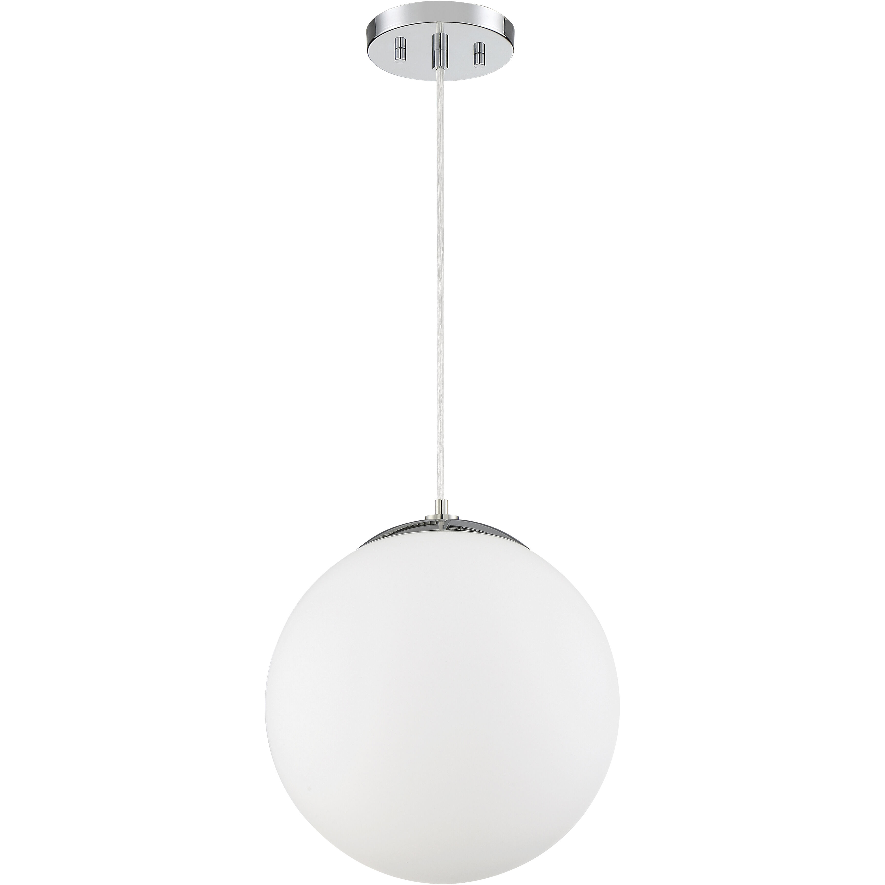 Kelvin 1 Light 12 inch Chrome Pendant Ceiling Light