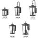 Bromley Outdoor Wall Mount Lantern in Museum Black, Non-LED, Small