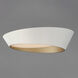 Slant LED 19.75 inch White and Gold Flush Mount Ceiling Light