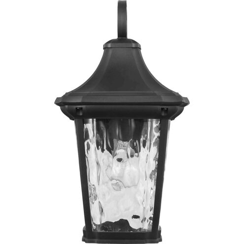 Marquette 1 Light 16 inch Textured Black Outdoor Wall Lantern, with DURASHIELD, Medium