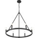 Dutton 6 Light 27.75 inch Coal Black Chandelier Ceiling Light