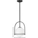 Somerset 1 Light 11.5 inch Black Indoor Pendant Ceiling Light