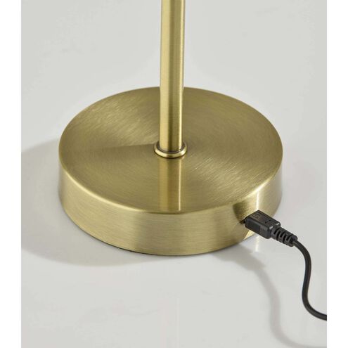 Benji 13.63 inch 1.50 watt Antique Brass LED Cordless Table Lamp Portable Light
