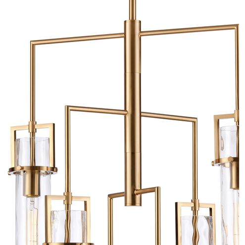 Jayden 6 Light 24.25 inch Lacquered Gold Chandelier Ceiling Light