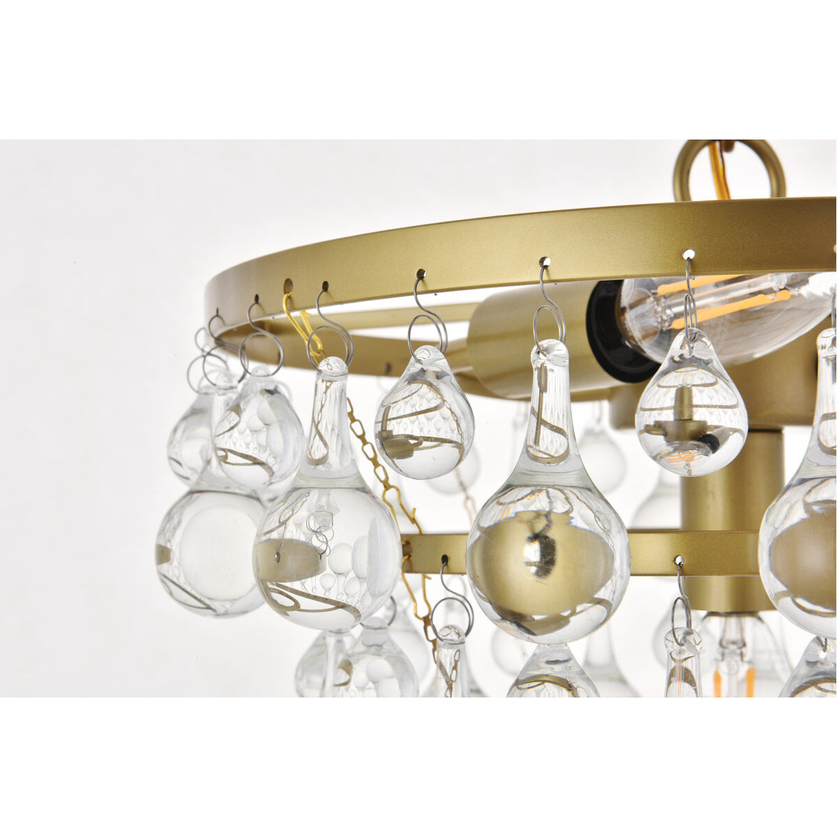 Kora 3 Light 13 inch Brass Pendant Ceiling Light